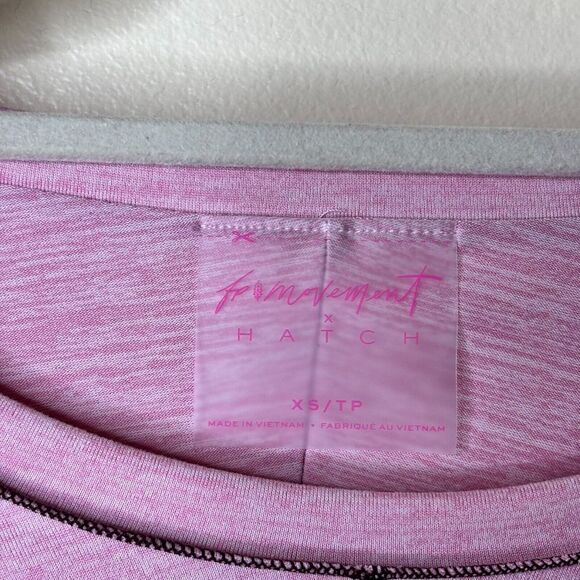 Free People Movement X Hatch Maternity Right On Run Layer Top Pink Haze XS - Picture 5 of 9